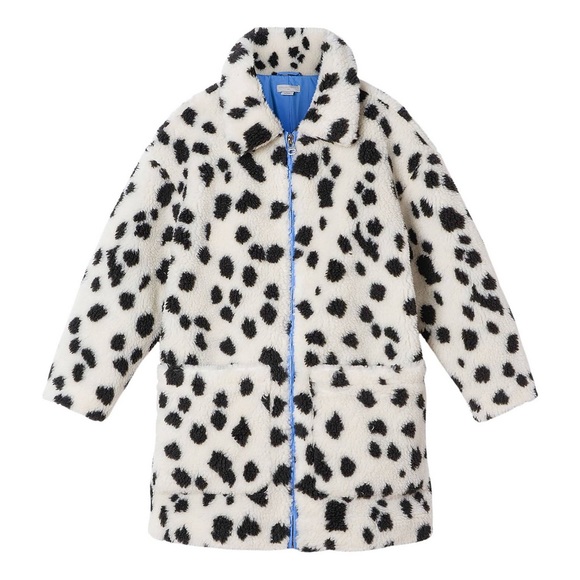 Stella McCartney Other - Stella McCartney Dalmatian spots white black terry fur coat